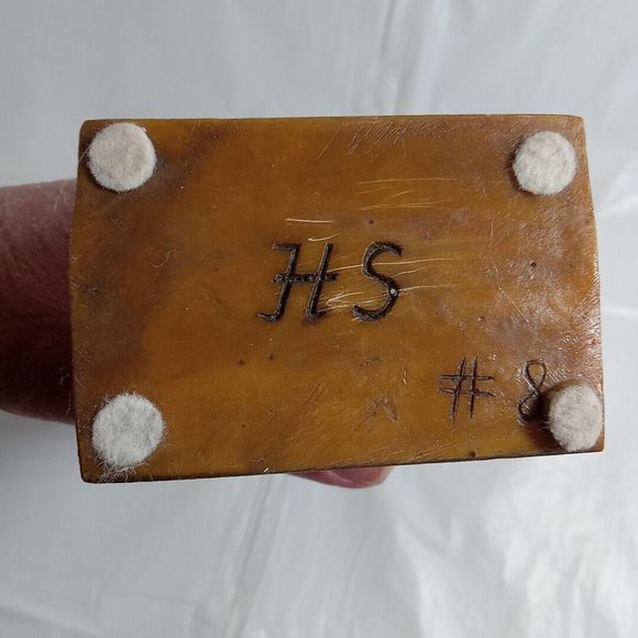 HS Quality Brann Hand Made Totem Pole Signed Numbered Vintage Tag Attached * - Picture 9 of 13